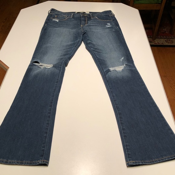 Abercrombie and Fitch Distressed Bootcut Jeans NEW - Picture 3 of 8